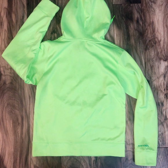 Medium Under Armour Storm hoodie. Lime green. - Picture 2 of 3